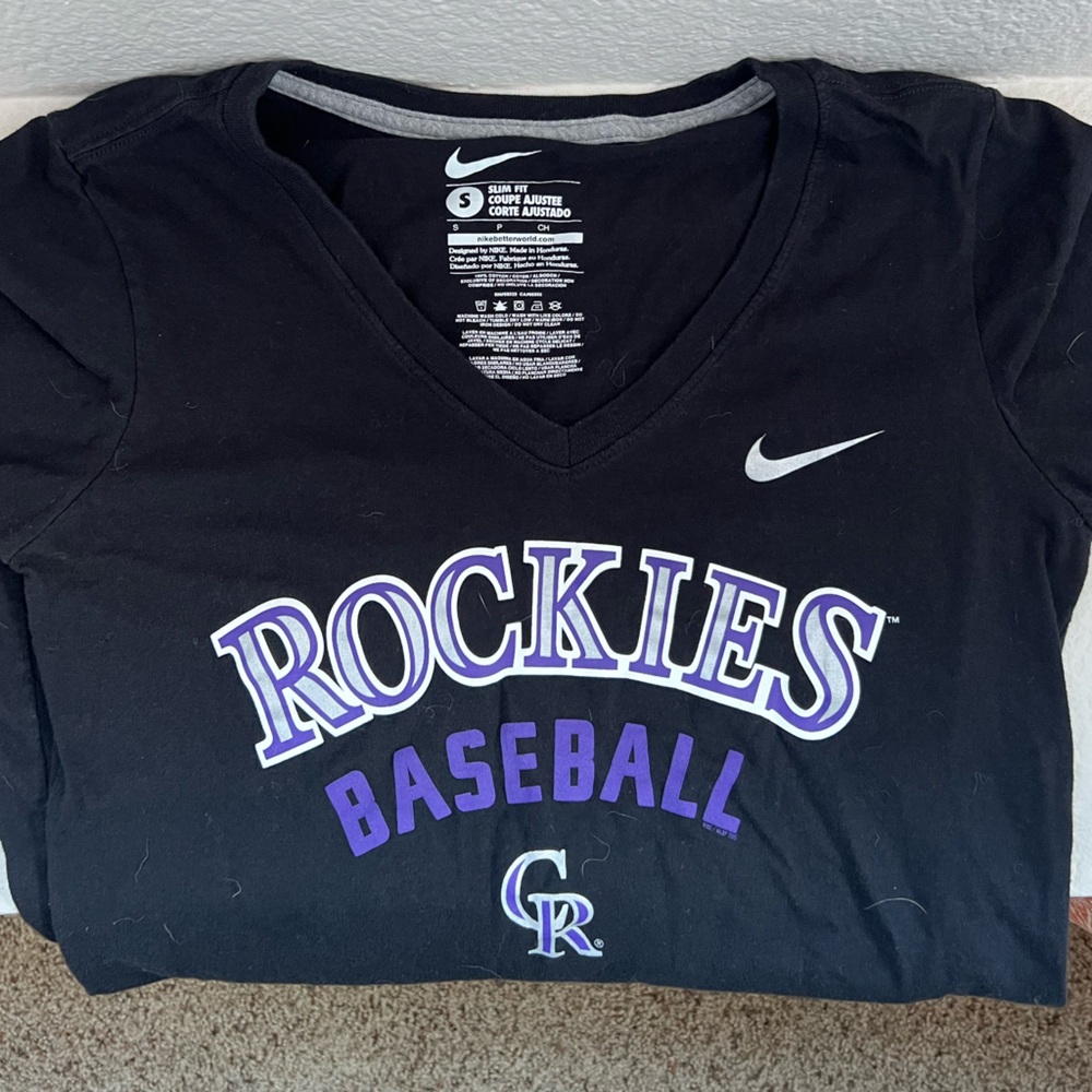Nike Rockies Baseball Black T-Shirt